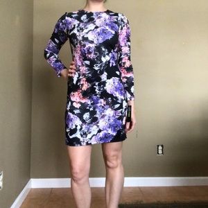 Maia Floral Print Scuba Knit Sheath Dress
